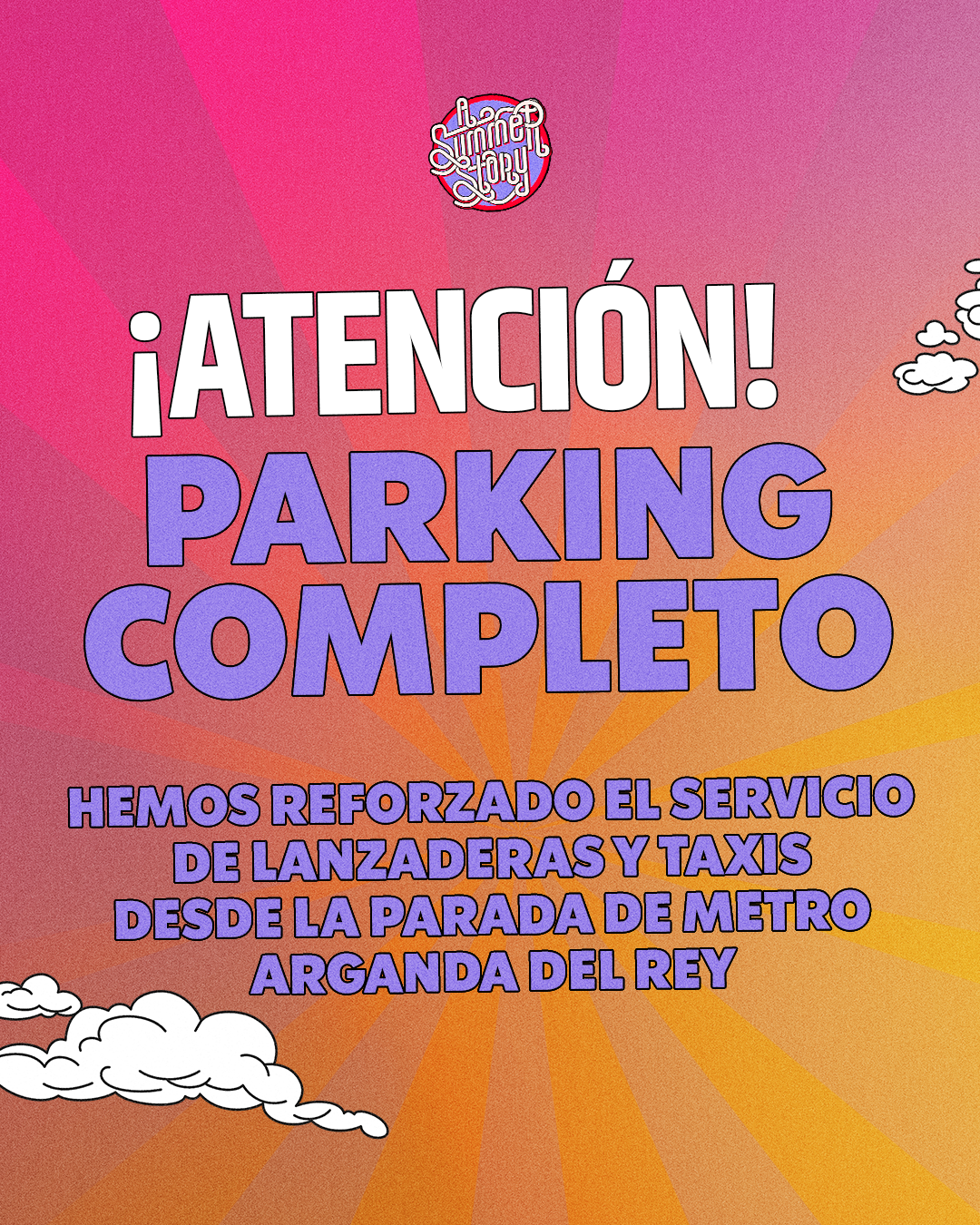 Aviso: Parking Completo